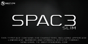 Spac3 Slim font download
