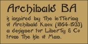 Archibald BA font download
