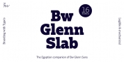 Bw Glenn Slab font download