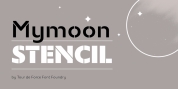 Mymoon Stencil font download