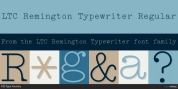 LTC Remington Typewriter font download
