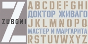 Zuboni Stencil font download