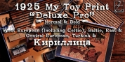 1925 My Toy Print Deluxe Pro font download