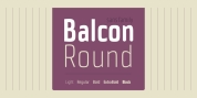 Balcon Round font download