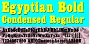 Egyptian ExtraBold Condensed font download