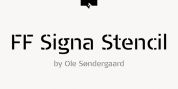 FF Signa Stencil font download