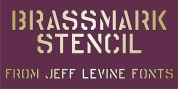 Brassmark Stencil JNL font download