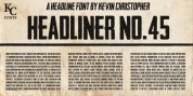 Headliner No 45 font download