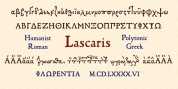 Lascaris font download