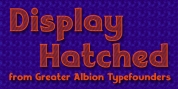 Display Hatched font download