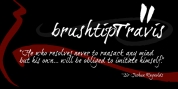 BrushtipTravis font download