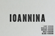 Ioannina Family font download
