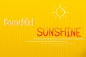 Beautiful Sunshine font download