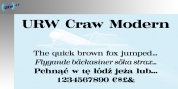 Craw Modern font download