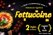 Fettuccine font download