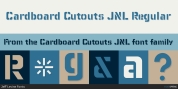 Cardboard Cutouts JNL font download