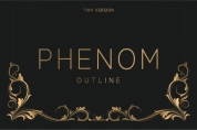 Phenom Outline Thin font download