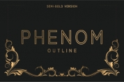 Phenom Outline Semi-Bold font download