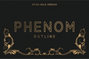 Phenom Outline Extra Bold font download