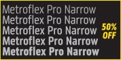 Metroflex Pro Narrow font download