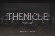 Thenicle Outline Medium font download