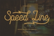 Speed Line font download