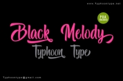Black Melody font download
