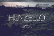Hunzello Thin font download