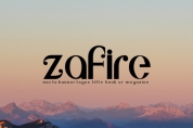 Zafire font download