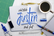 Justin Brush Font font download