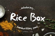 Rice Box font download