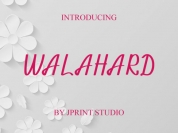 Walahard font download