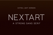 Nextart Outline Extra Light font download