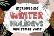 Winter Holidays font download
