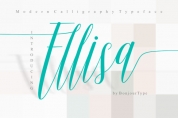 Ellisa Script font download