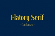 Flatory Serif Condensed font download