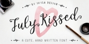 July Kissed font download