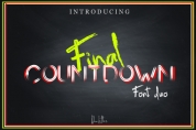 Final Countdown font download