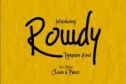 Rowdy font download