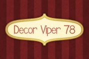 Decor Viper 78 font download