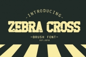 Zebra Cross font download