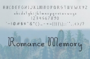 Romance Memory font download