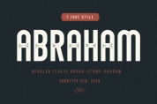 Abraham Family font download