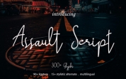 Assault Script font download