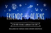 Friends and Aliens font download