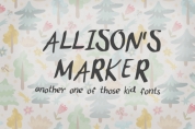 Allison's Marker font download