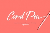 Coral Pen Script font download