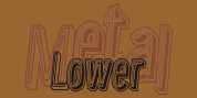Lower Metal Shadow font download