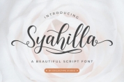 Syahilla Script font download