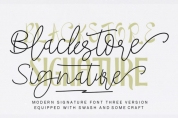 Blackstore Signature font download